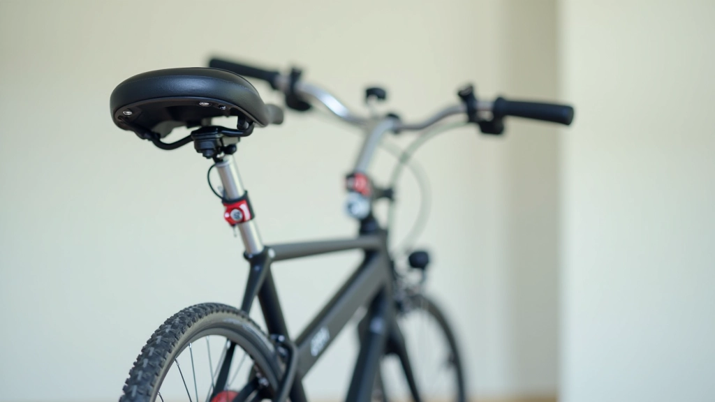 Detailní pohled na ergonomické komponenty bicyklu vhodného pro seniory
